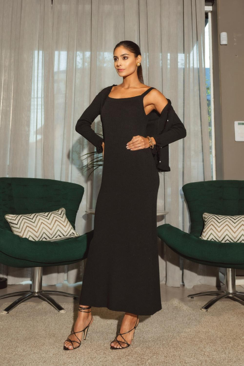 VESTIDO TRICOT ALÇAS PAOLA